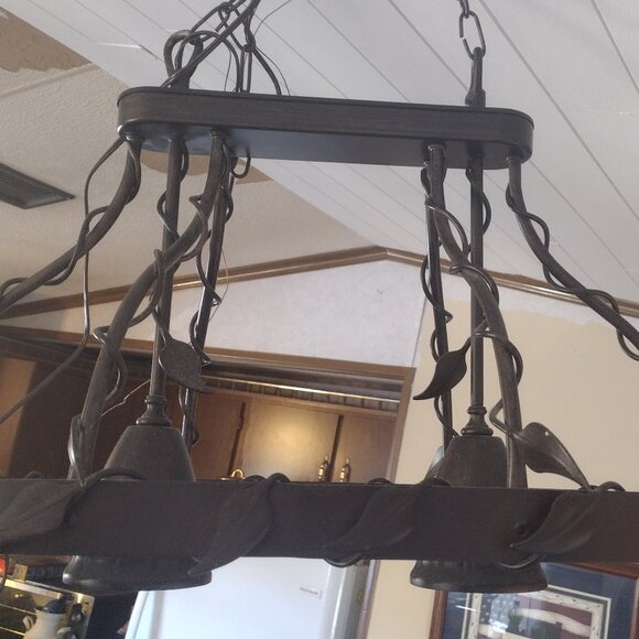 Oil Rubbed Bronze Light Fixture/Pot Hanger